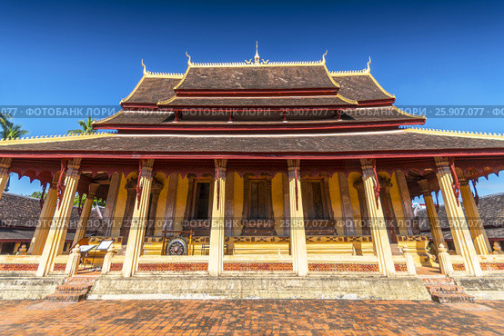 Wat Si Saket, Vientiane, Laos, Indochina, Southeast Asia, Asia. Стоковое фото, агентство BE&W Photo / Фотобанк Лори
