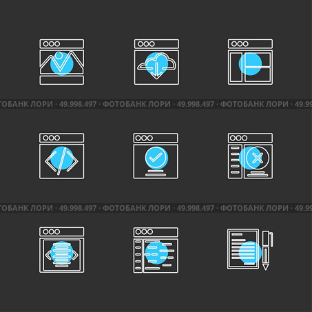 website , web , user interface , web app , internet , website , dwonloading , uploading, user design , icon, vector, design,  flat,  collection, style, creative,  icons , . Стоковая иллюстрация, агентство Ingram Publishing / Фотобанк Лори