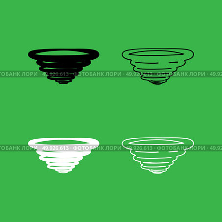 Whirlwind icon  Black and white color set . Whirlwind icon . Black and white color set . Стоковая иллюстрация, агентство Ingram Publishing / Фотобанк Лори