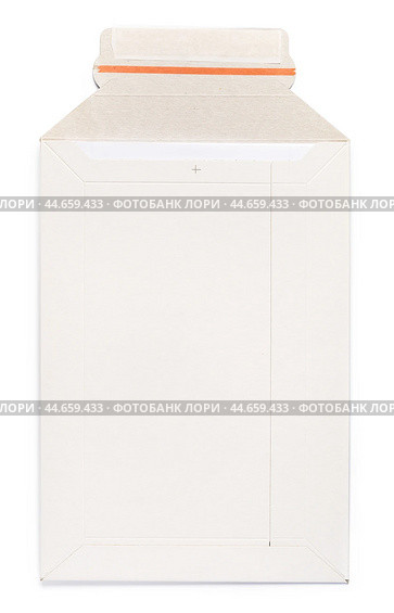 White envelope C4 isolated background. top view. Стоковое фото, фотограф Сергей Толмачёв / Фотобанк Лори