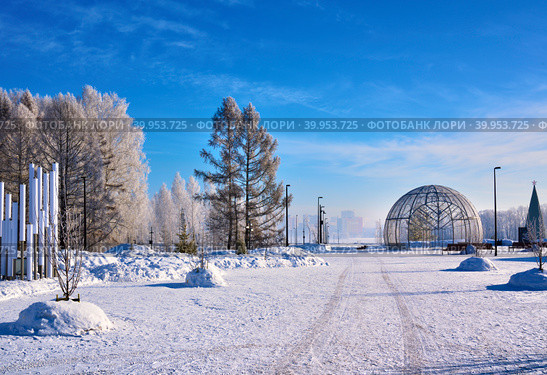 Winter Park on Gorsky (2023 год). Стоковое фото, фотограф ArhSib / Фотобанк Лори