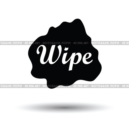 Wipe cloth icon. White background with shadow design. Vector illustration. Стоковая иллюстрация, агентство Ingram Publishing / Фотобанк Лори