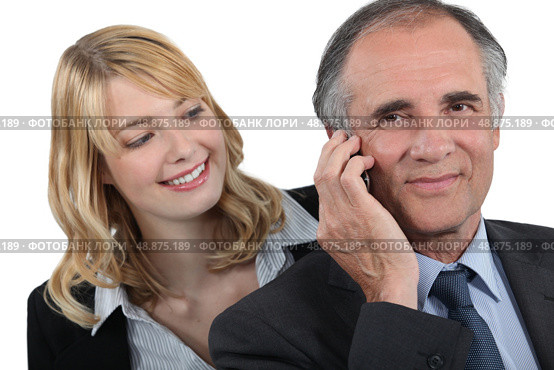 Woman admiring her boss. Стоковое фото, агентство Ingram Publishing / Фотобанк Лори