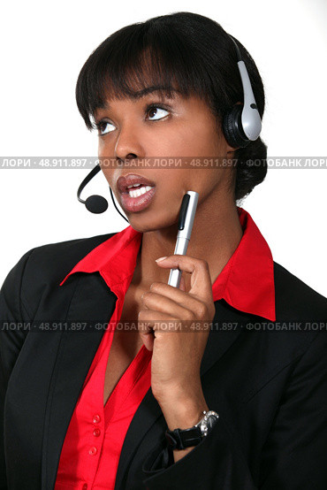 Woman daydreaming at work. Стоковое фото, агентство Ingram Publishing / Фотобанк Лори