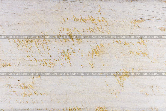 Wood painted white worn and scratched background texture. Стоковое фото, агентство Ingram Publishing / Фотобанк Лори