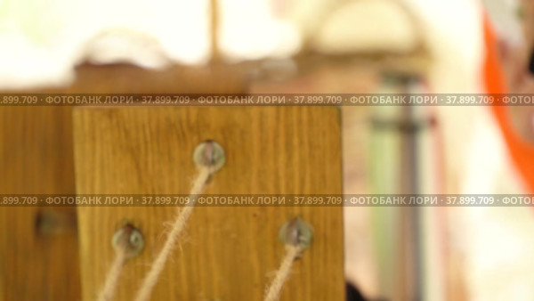 Wooden prosak machine (2022 год). Редакционное видео, видеограф Потийко Сергей / Фотобанк Лори