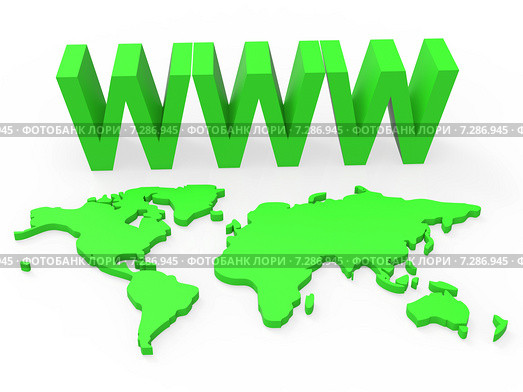 World Www Indicates Globalise Worldwide And Globalization. Стоковая иллюстрация, иллюстратор Stuart Miles / Фотобанк Лори
