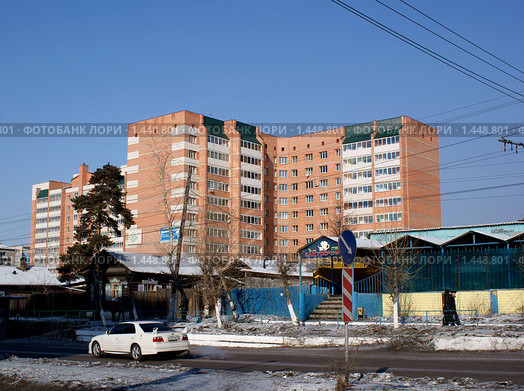 Забайкалье, г. Чита, вид с улицы Бабушкина. (2010 год). Редакционное фото, фотограф Валерий Лаврушин / Фотобанк Лори