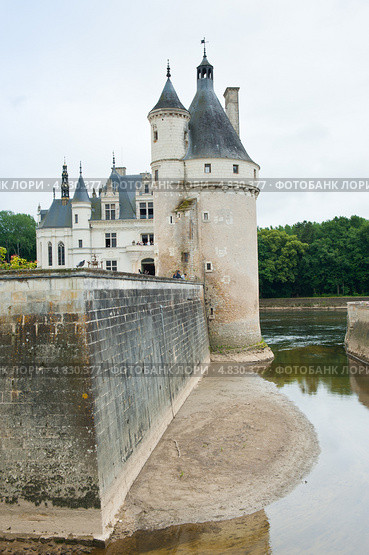 Замок Шенонсо (Château de Chenonceau). Долина реки Луары. Франция (2013 год). Редакционное фото, фотограф E. O. / Фотобанк Лори