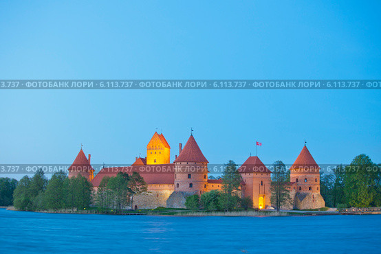 Замок Тракай, Литва (2014 год). Стоковое фото, фотограф Литвяк Игорь / Фотобанк Лори
