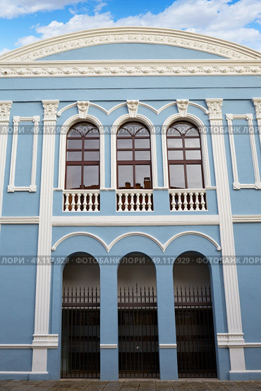 Zamora Ramos Carrion theater and Diputacion buiding in Spain. Стоковое фото, агентство Ingram Publishing / Фотобанк Лори
