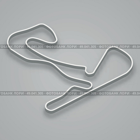 Zandvoort Circuit for motorsport and autosport. Стоковая иллюстрация, иллюстратор Максим Гребешков / Фотобанк Лори