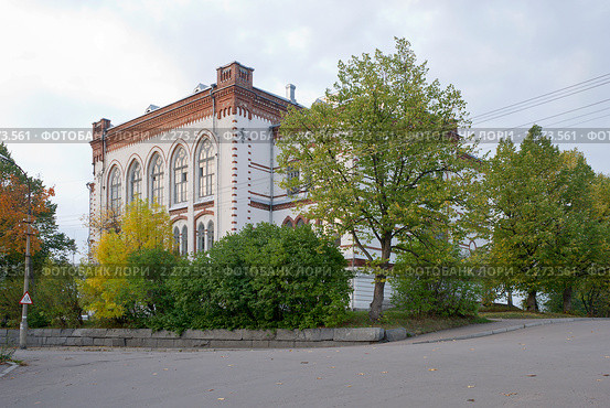 Здание бывшего лицея. Сортавала (2010 год). Стоковое фото, фотограф Александр Щепин / Фотобанк Лори