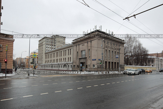 Здание госархива на Большой Пироговской в Москве (2019 год). Редакционное фото, фотограф Дмитрий Неумоин / Фотобанк Лори