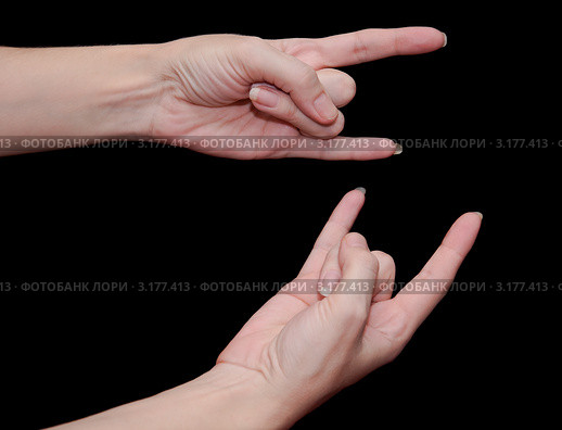 Жест две "козы" Стоковое фото, фотограф Алёшина Оксана / Фотобанк Лори