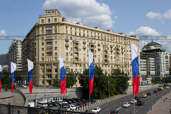 Жилой дом Наркомата обороны СССР на Новом Арбате. Москва. Редакционное фото, фотограф Елена Орлова / Фотобанк Лори